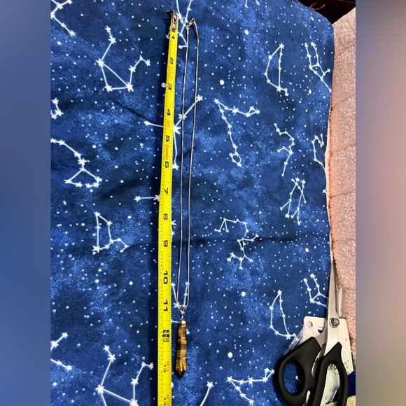 Genuine Tiger's Eye Crystal Pendant Necklace - Picture 6 of 6